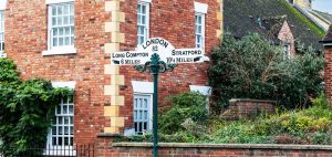 Shipston on Stour signpost